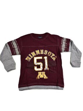 J. America Youth Boys Minnesota Golden Gophers Retro-Look Shirt New S-XL